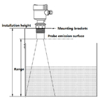 RS485 mesure ultrasonique de distance de niveau d'huile de la jauge de niveau 24V
